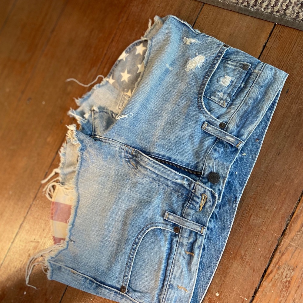 Boyfriend cut off jean shorts (Ralph Lauren)